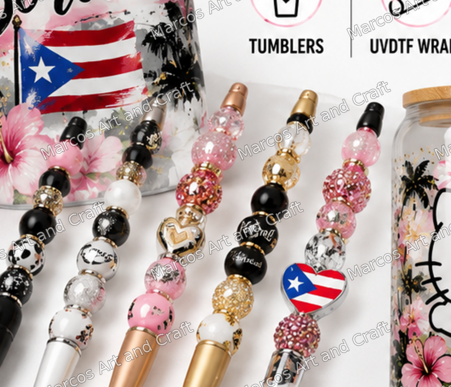 Decorated Beaded Pen